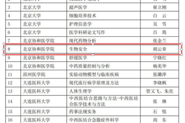 喜报：《生物安全》入选全国医学专业学位研究生在线示范课程